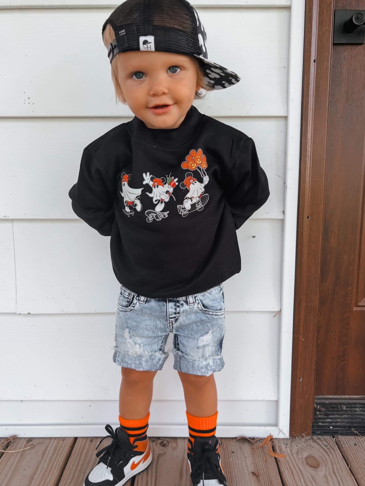 Ghost Mouse black Sweatshirt