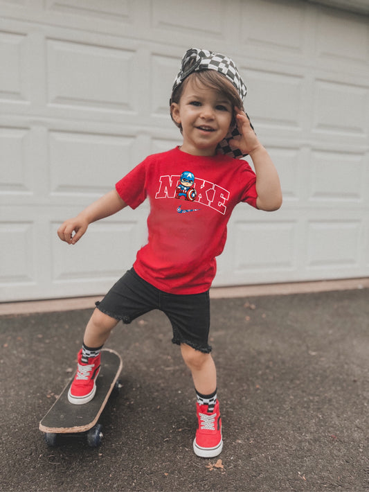 Baby Captain America logo