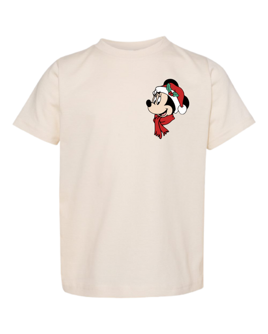 Christmas characters girl mouse