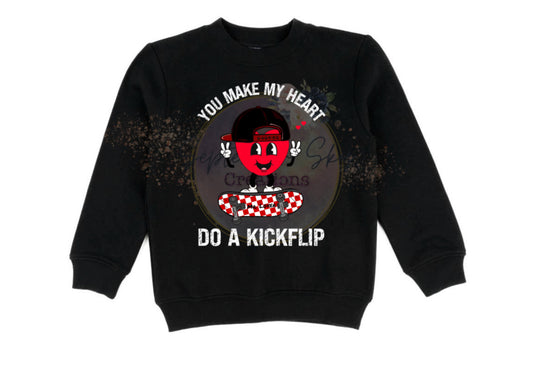 You make my heart do a kick flip