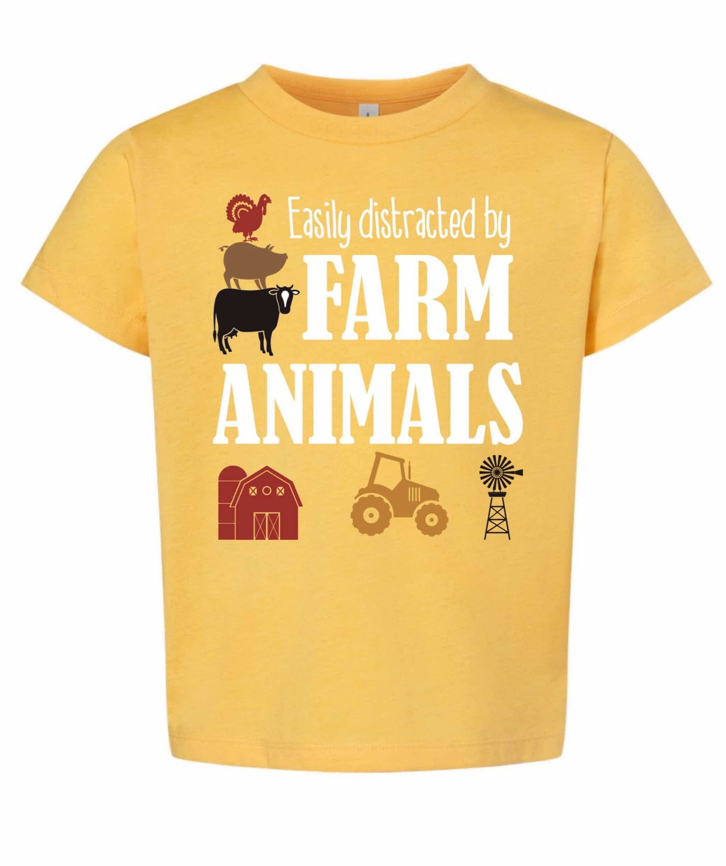 Easily distracted by farm animals