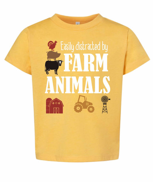 Easily distracted by farm animals