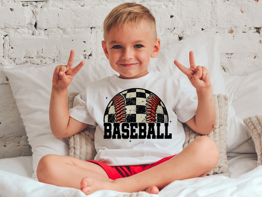 Checkered baseball