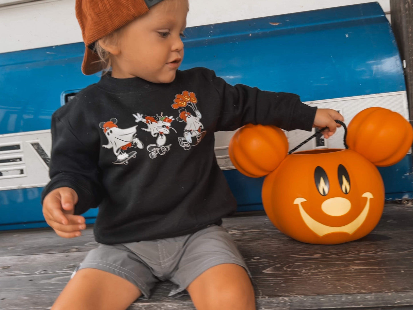 Ghost Mouse black Sweatshirt
