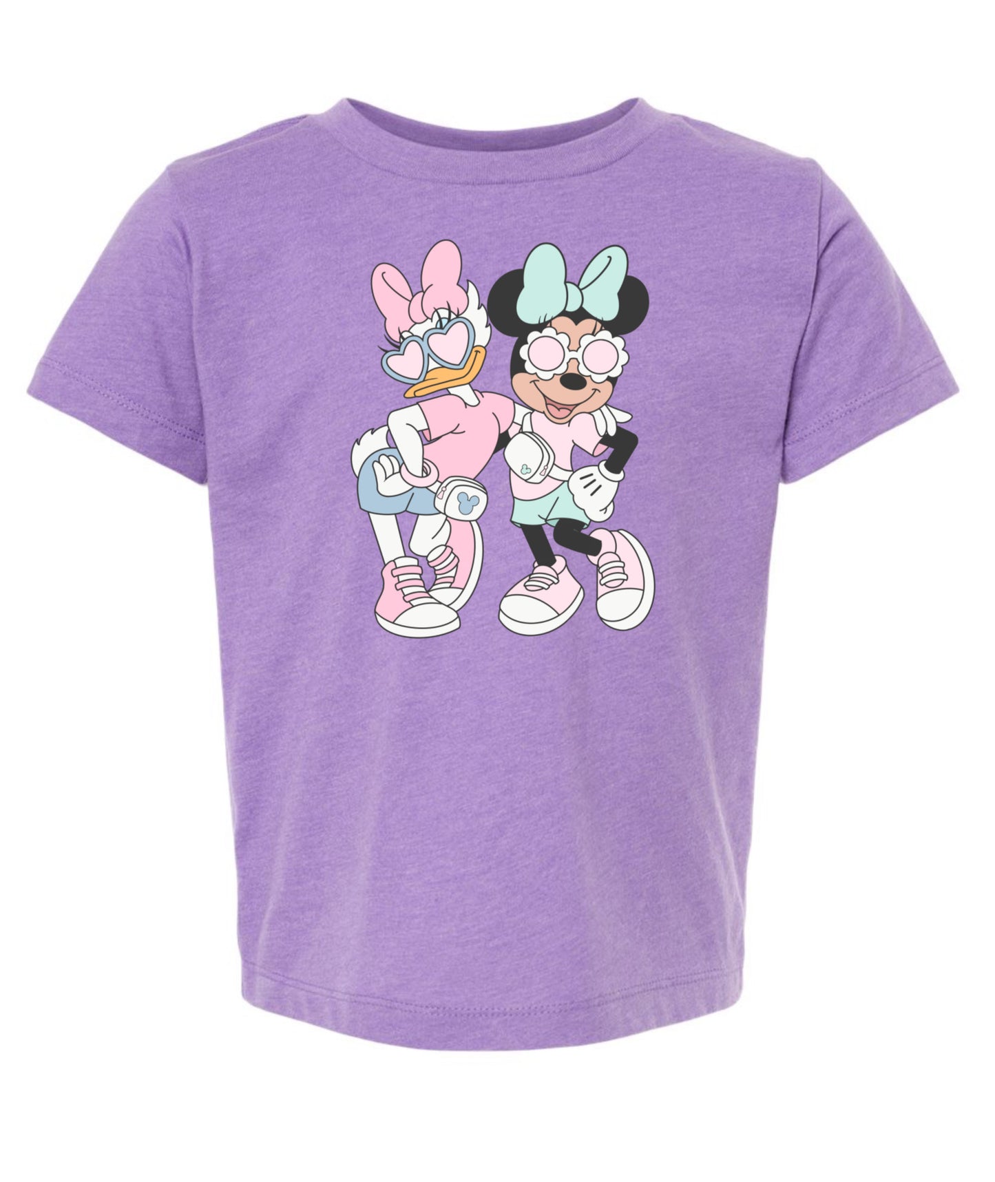 Girl mouse and duck ice cream