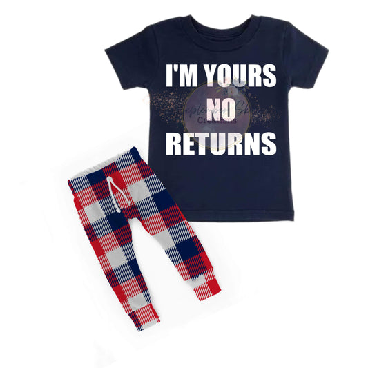 I’m yours no returns shirt only