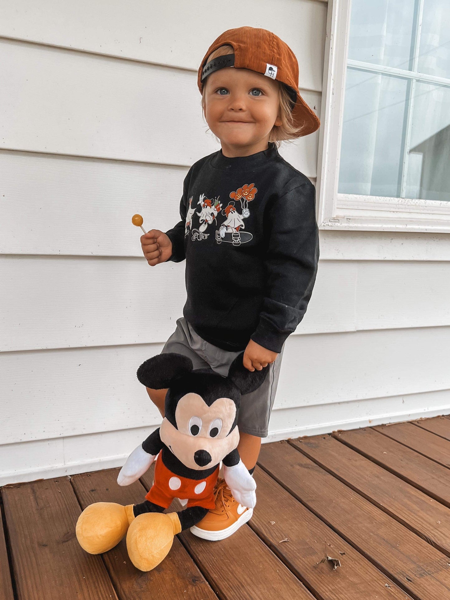 Ghost Mouse black Sweatshirt
