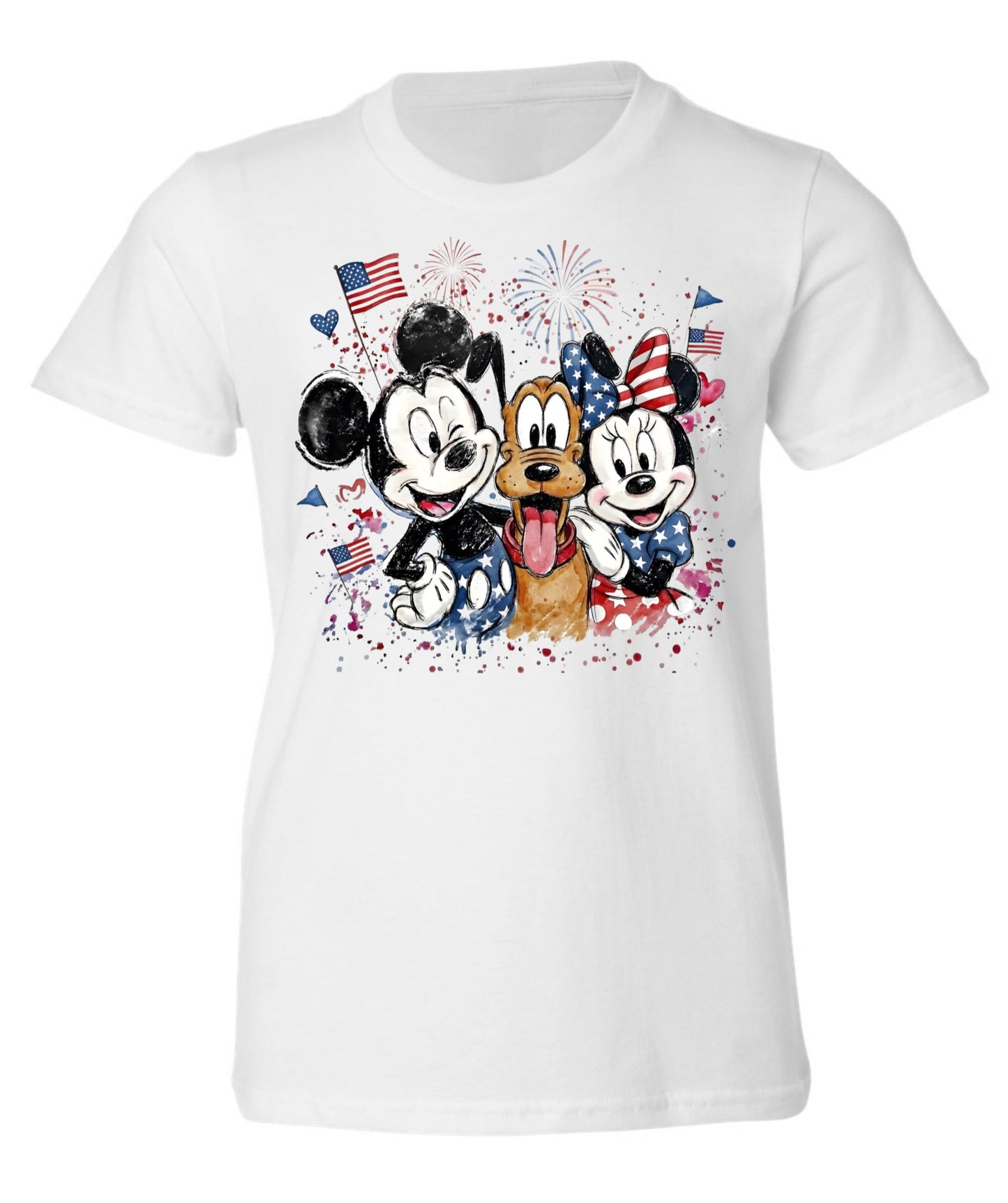 Red white and blue mouse