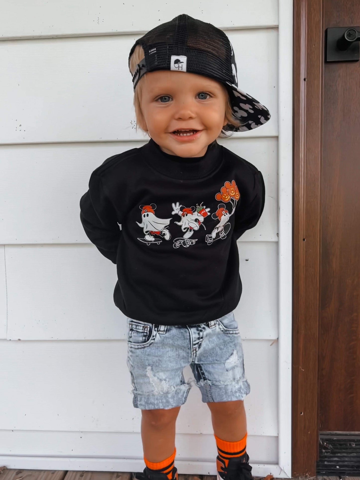 Ghost Mouse black Sweatshirt