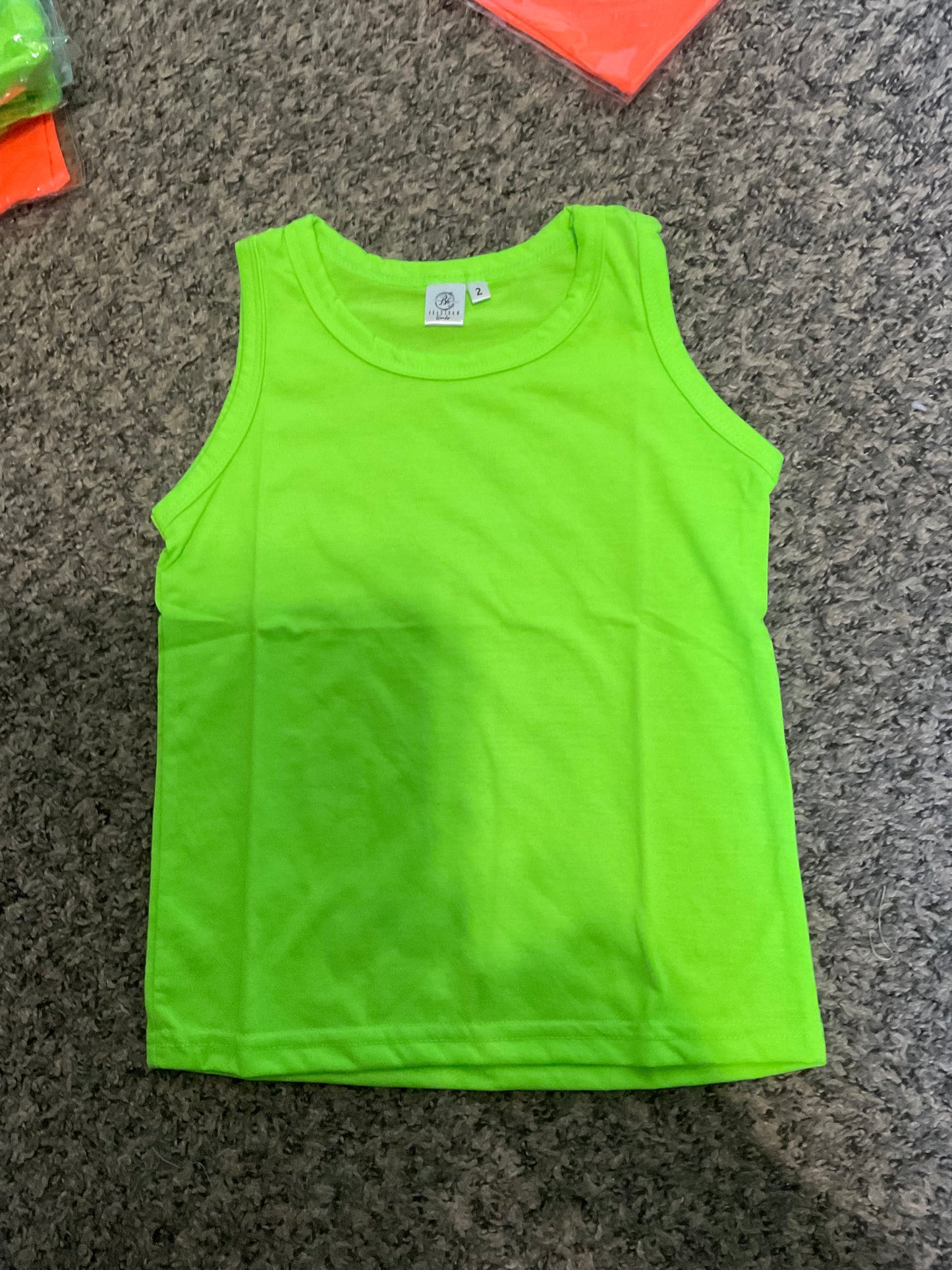 Leftover tank neon green