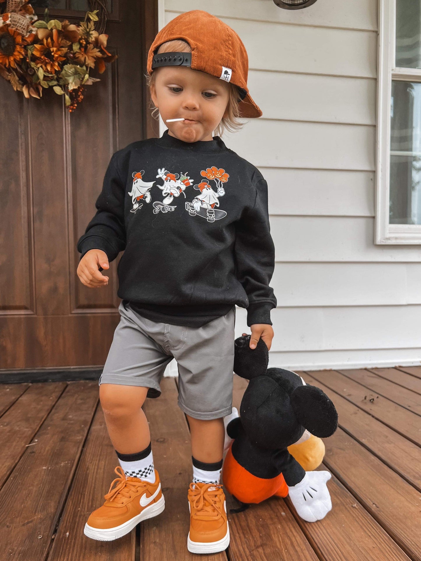 Ghost Mouse black Sweatshirt