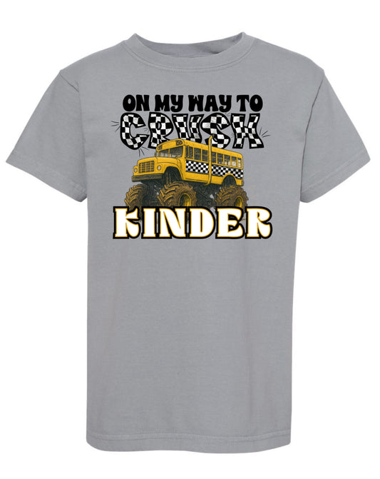 On my way to crush kinder monster truck