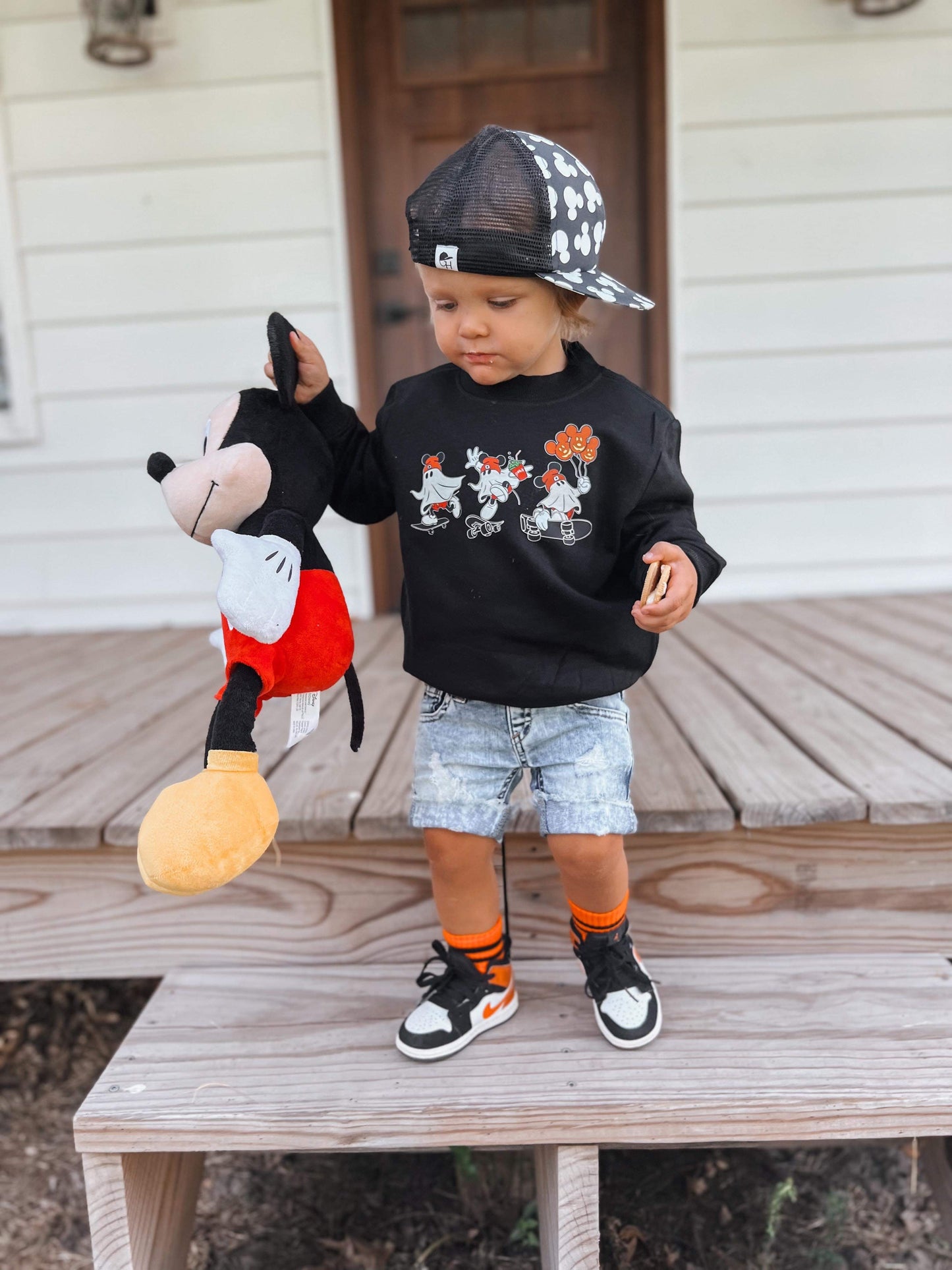 Ghost Mouse black Sweatshirt