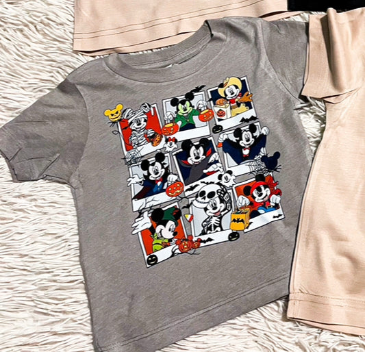 Mouse not so scary Halloween collage