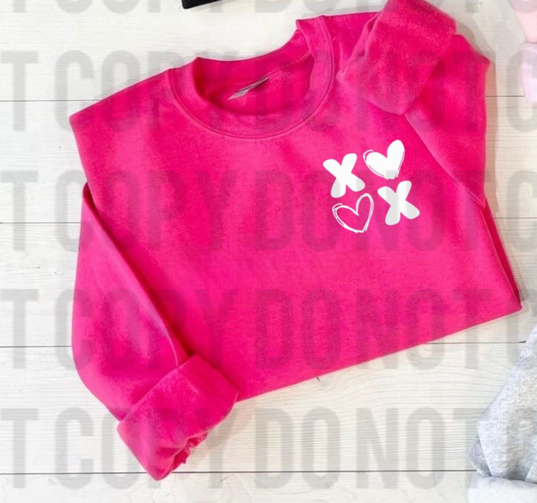 X heart x heart pink