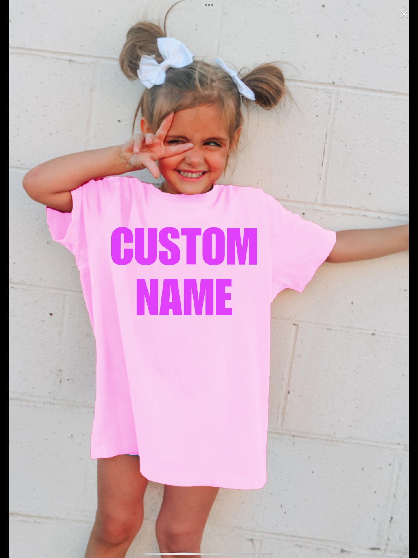 Custom name tee
