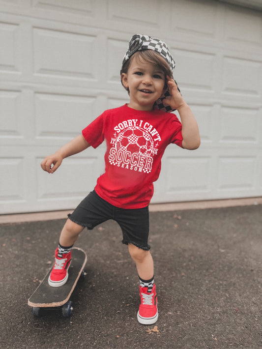 Sorry I can’t it is soccer season