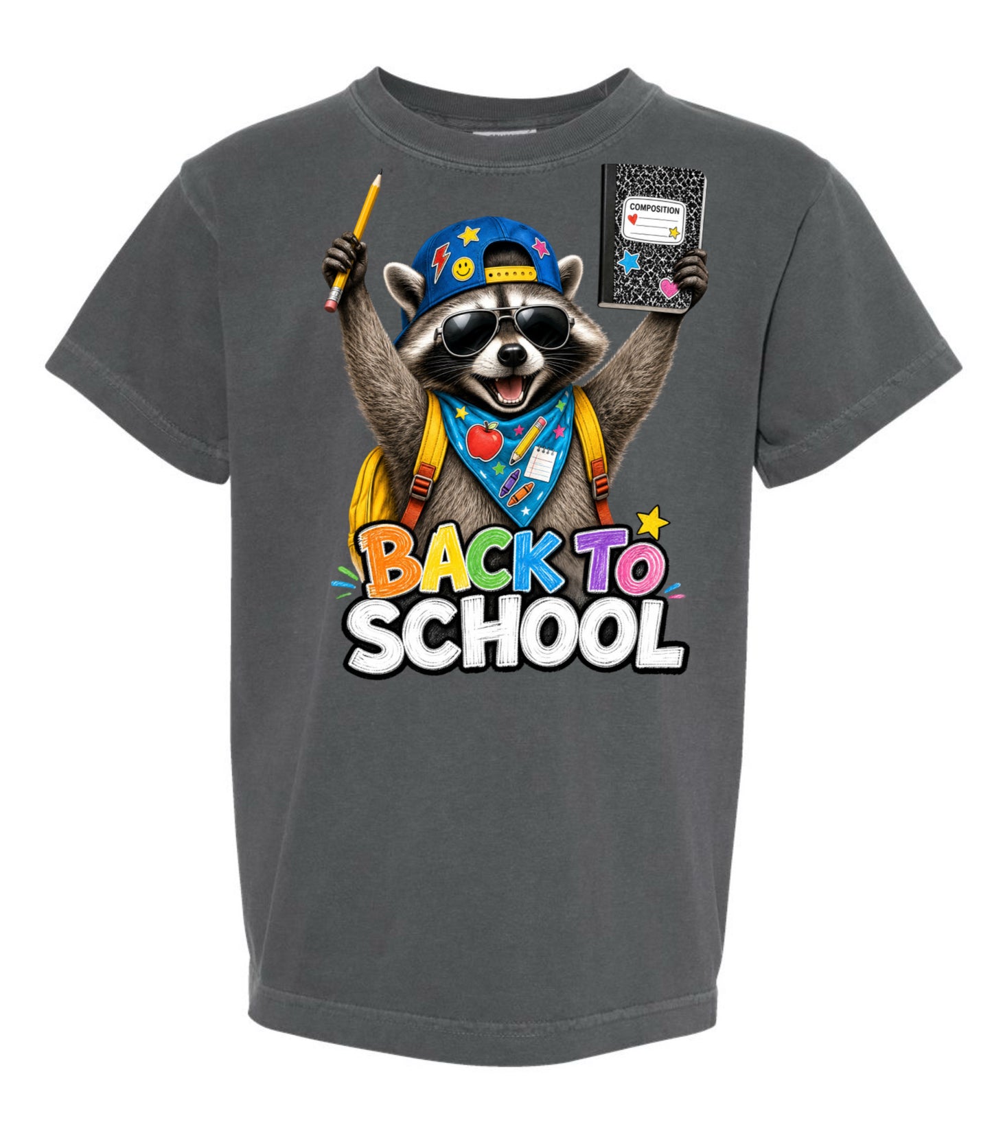 Back to school raccoon