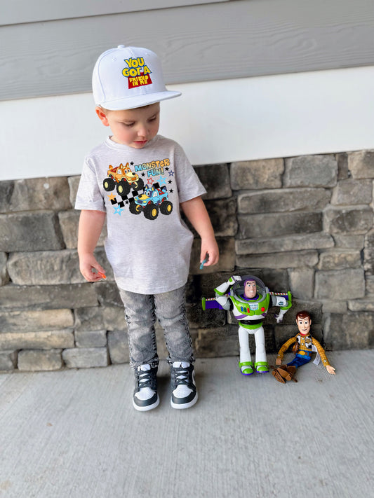 Blue dog monster trucks