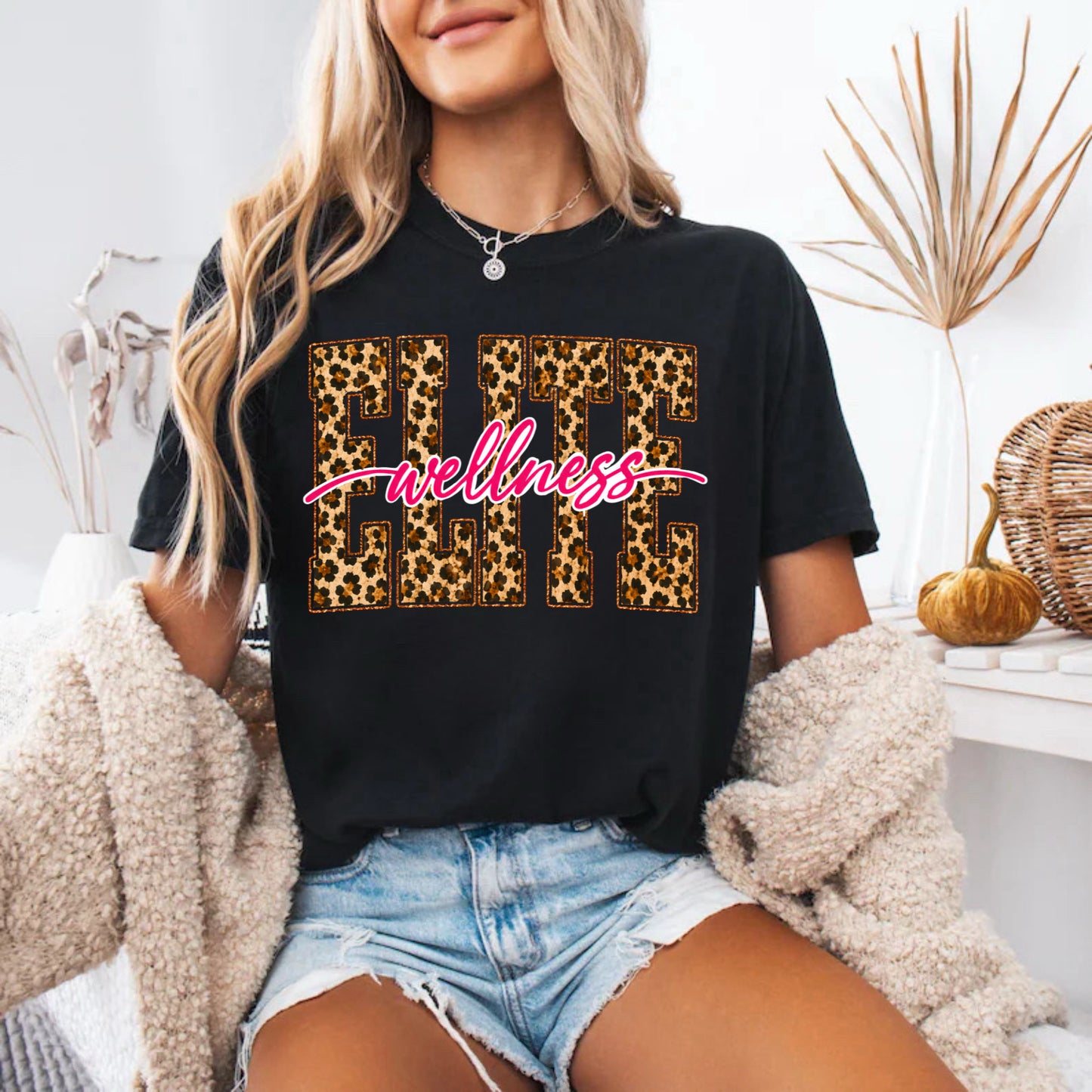 Elite wellness leopard with pink