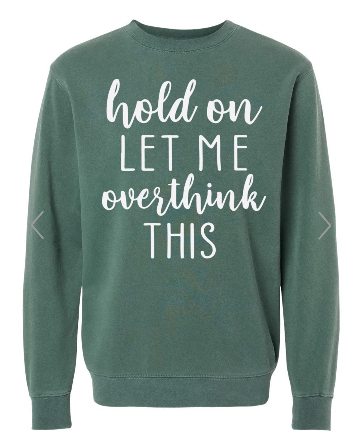 Hold on let me overthink this