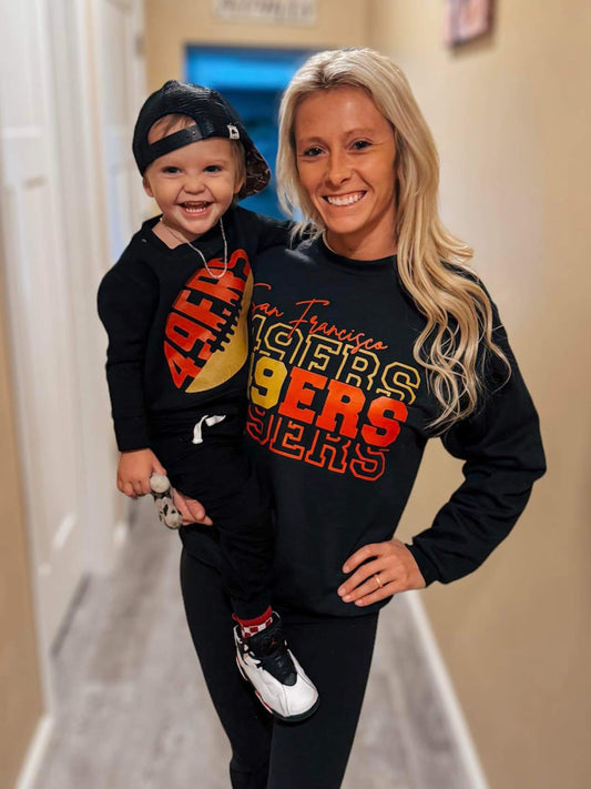 49ers football( toddler sweatshirt)