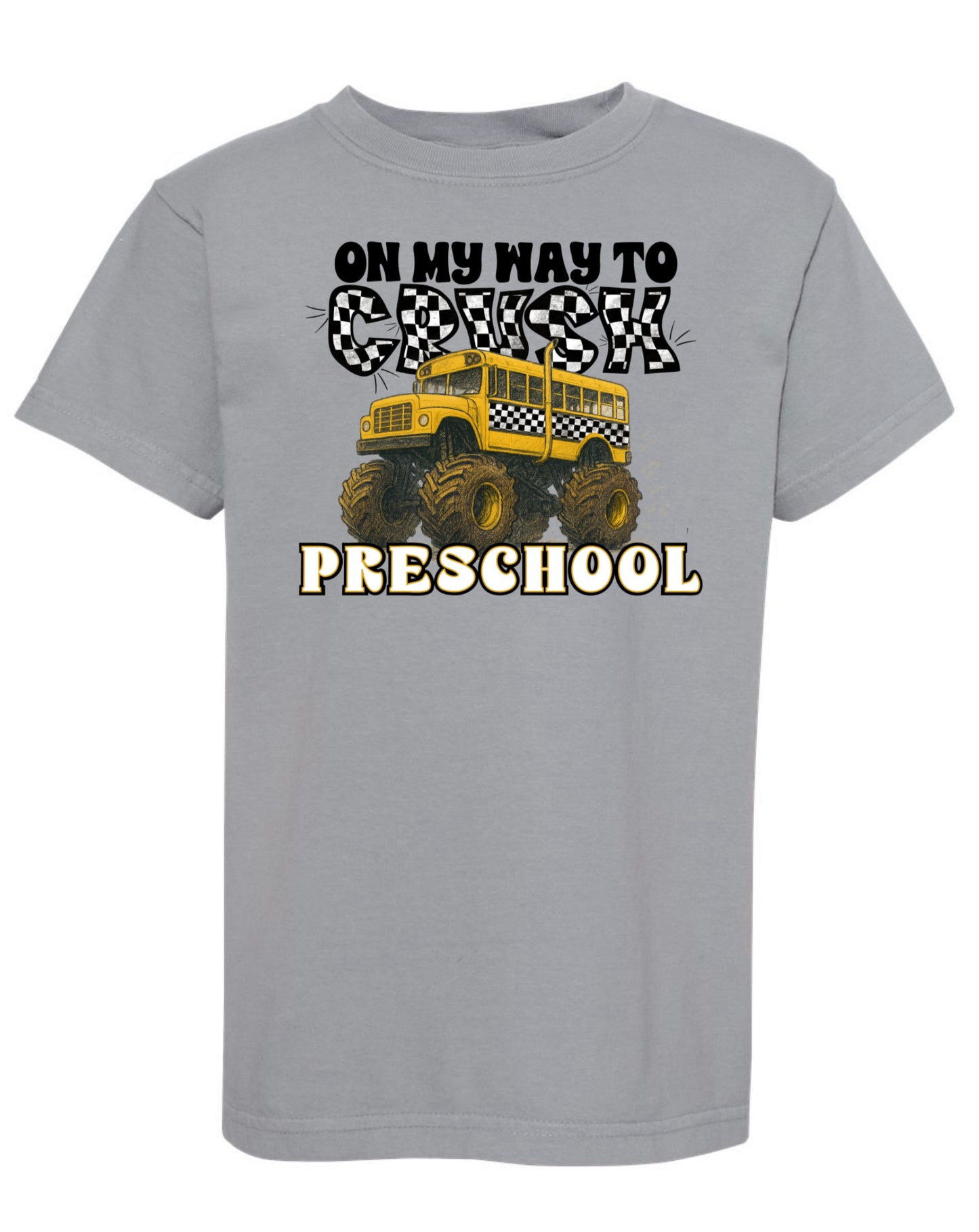 On my way to crush preschool monster truck