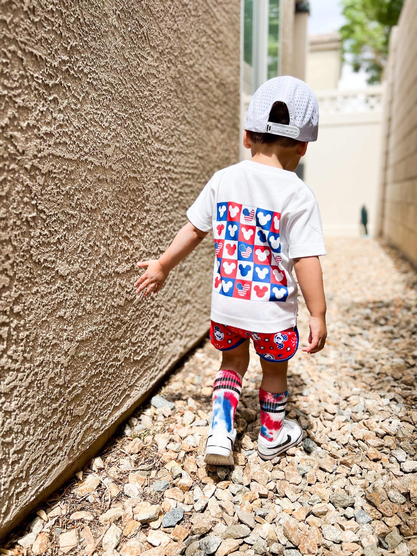 Red white and blue mouse