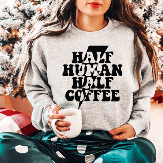 Half human half coffee