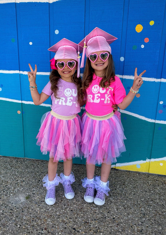 Peace out pre k( NEON PINK)