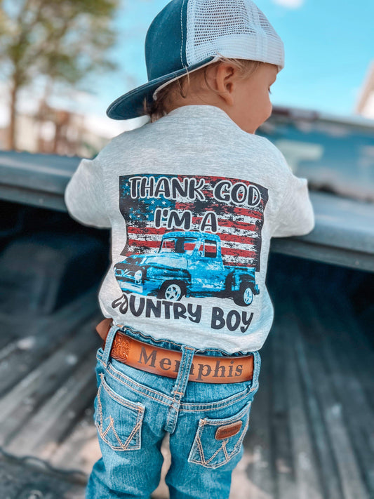 Thank God I’m a country boy( ash gray)