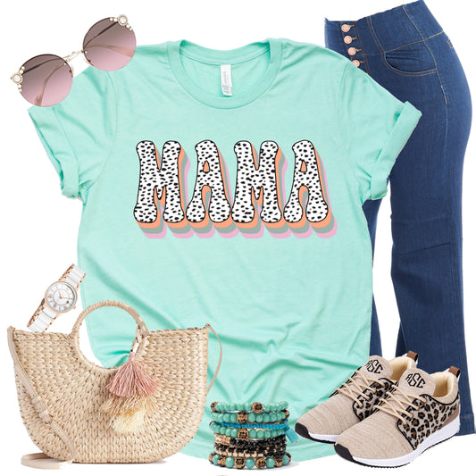 Mama/ mini retro mint