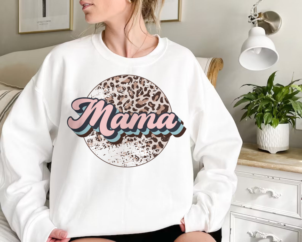 Mama leopard sweatshirt