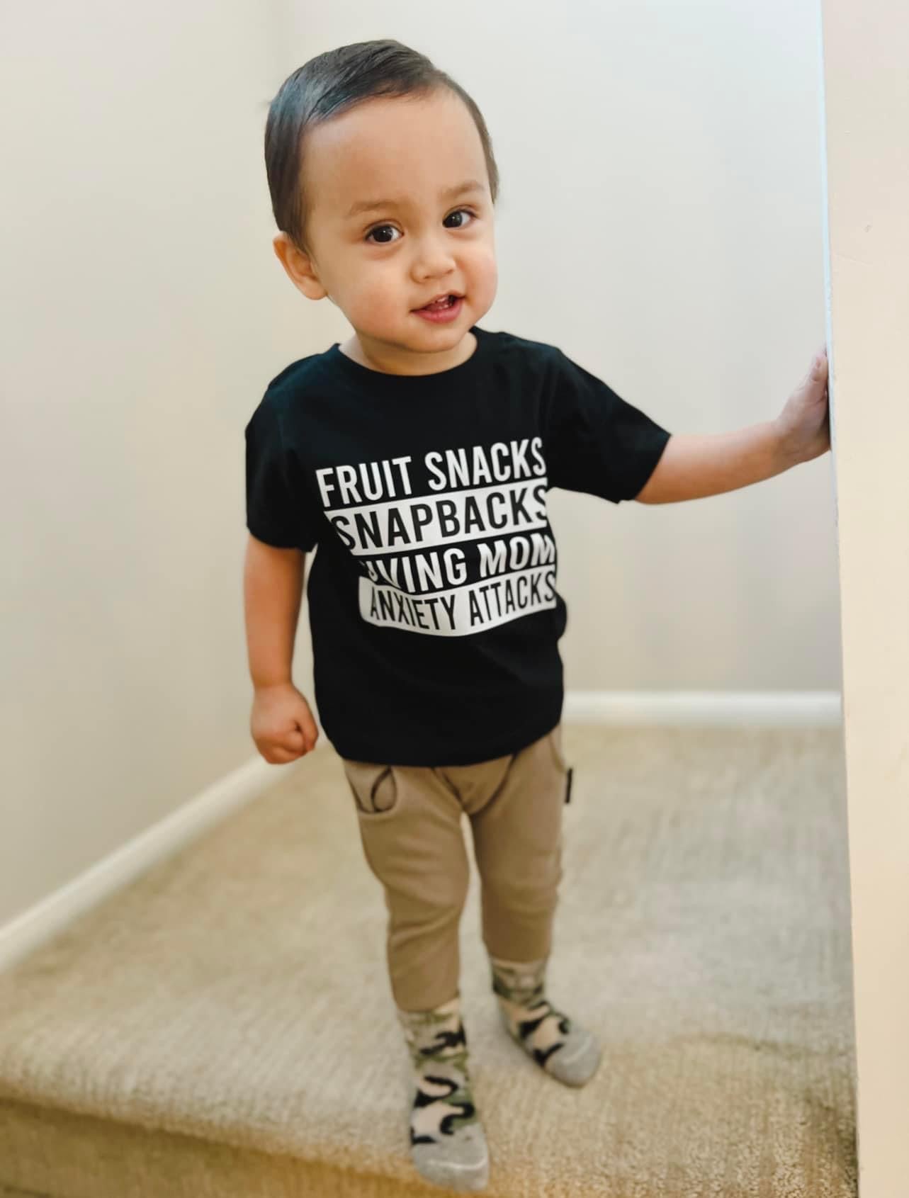 Fruit snacks, snapbacks, giving mom anxiety attacks