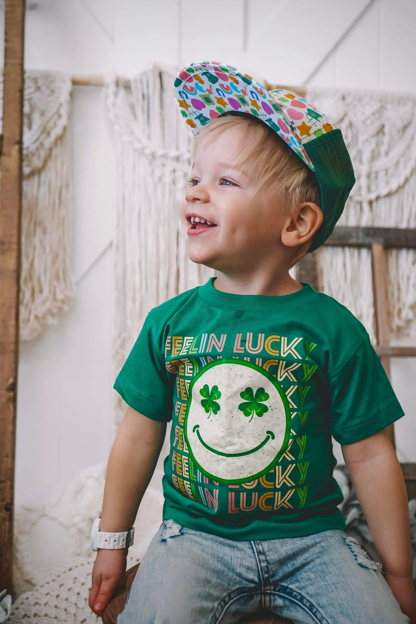 Feelin lucky ( green tee)