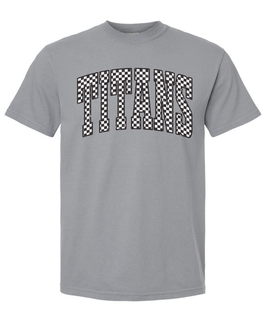 Titans checkered light gray