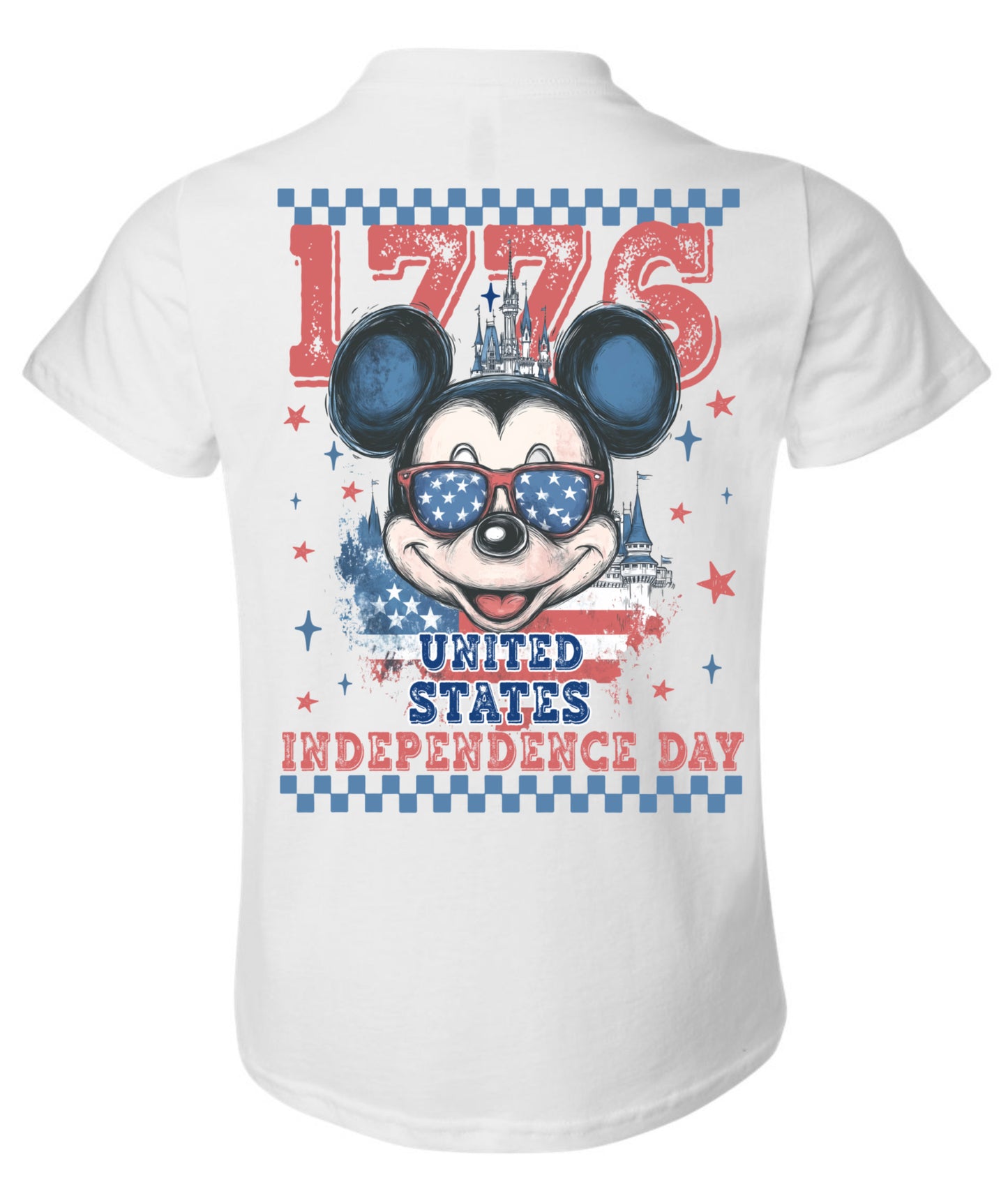 Red white and blue mouse