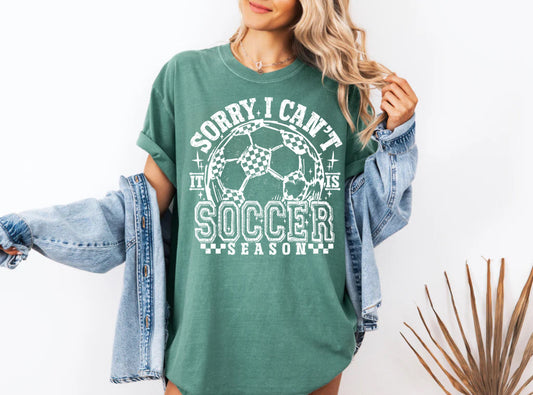 Sorry can’t soccer bye