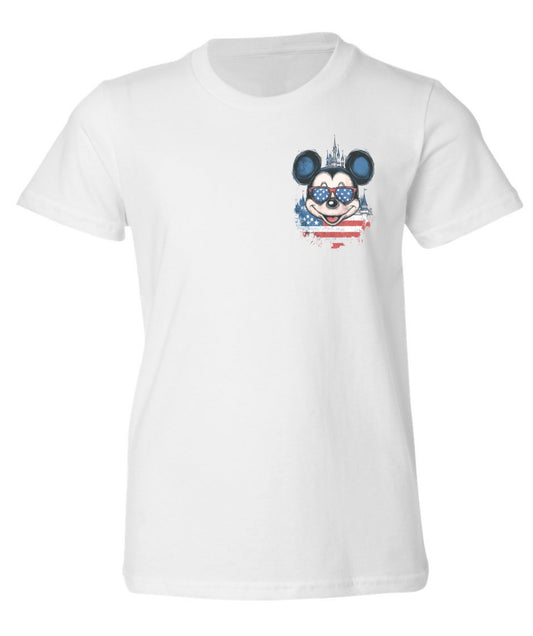 Red white and blue mouse