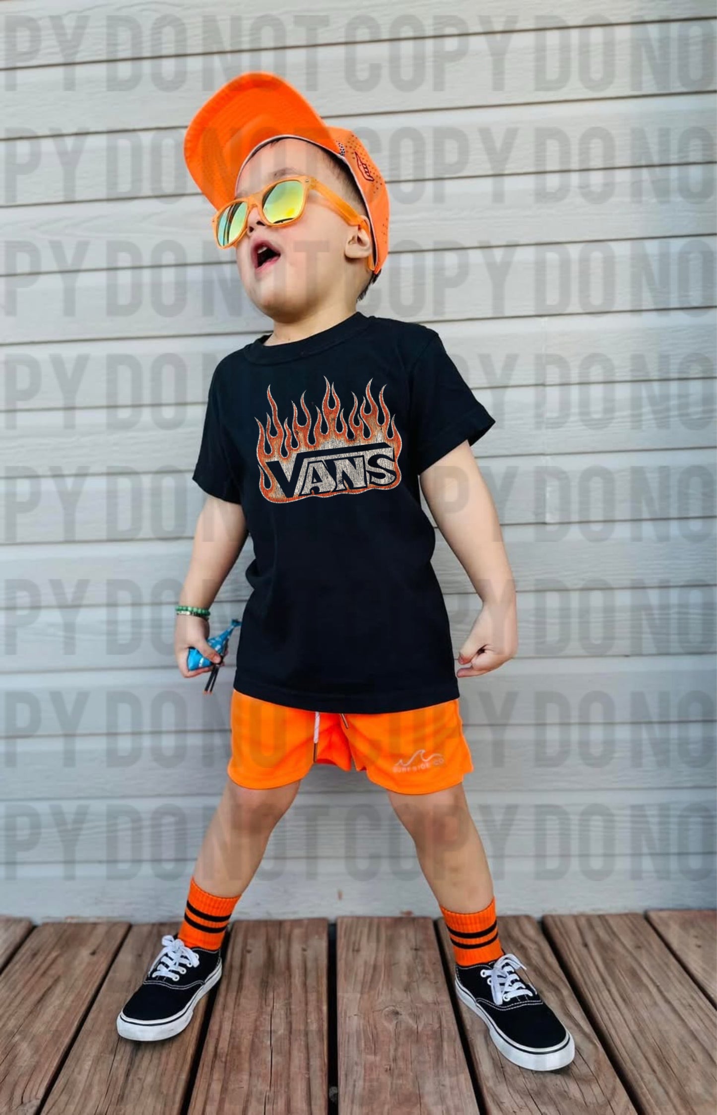 Vans flames