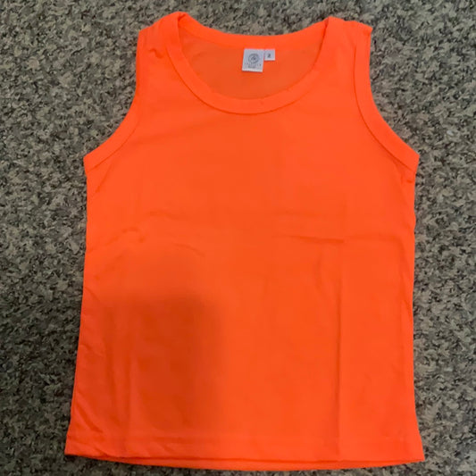 Leftover tank neon orange