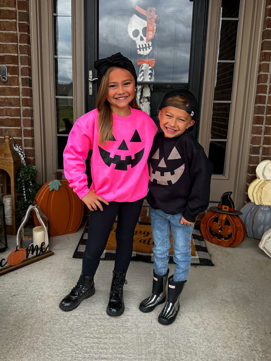 Pumpkin sweatshirt (pink)