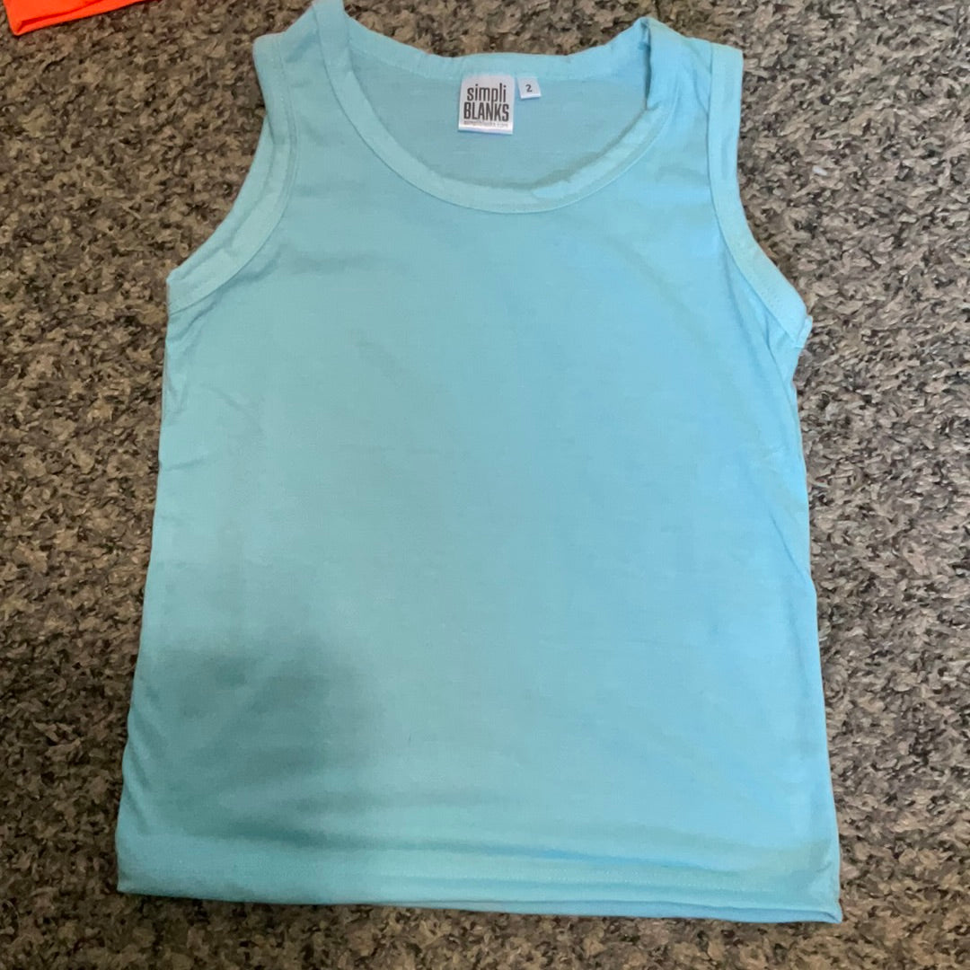 Leftover tank sky blue