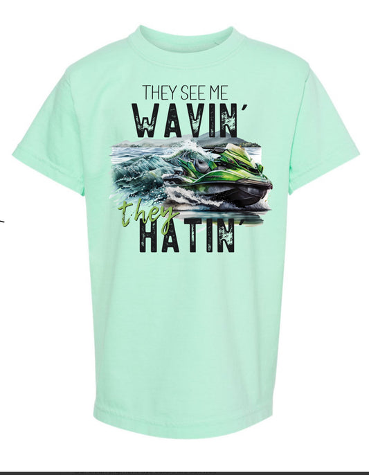 They see me wavin they hatin