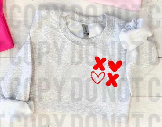 X heart x heart gray