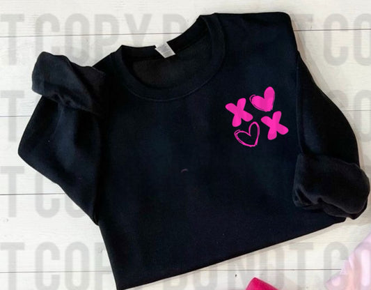 X heart x heart light black