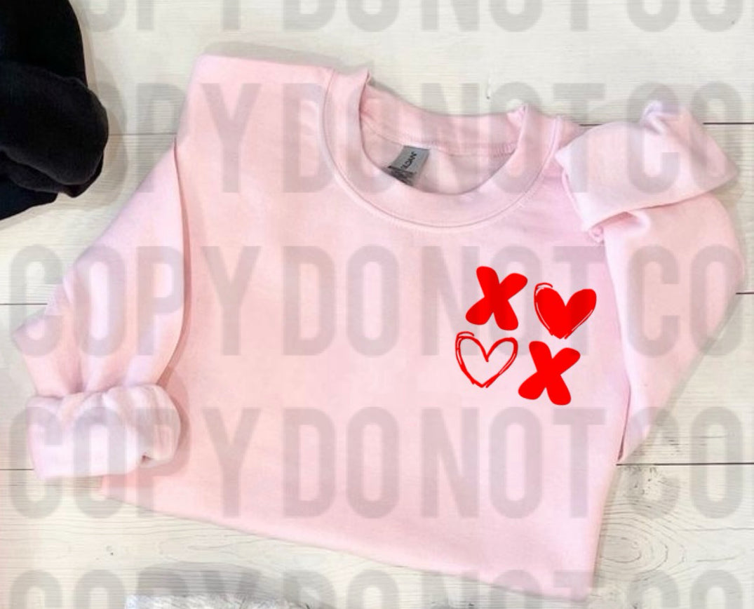X heart x heart light pink