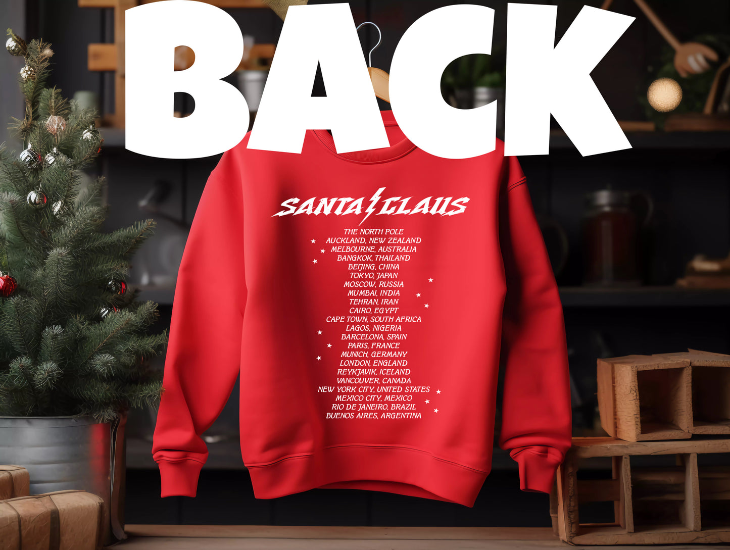 Santa Claus world tour sweatshirt