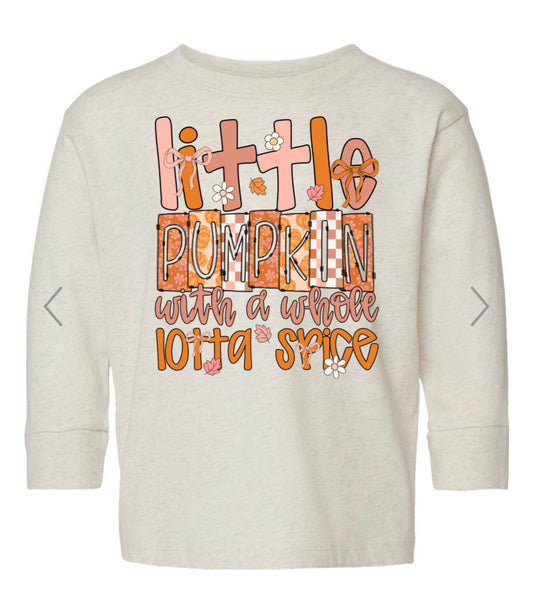 Little pumpkin whole lotta spice