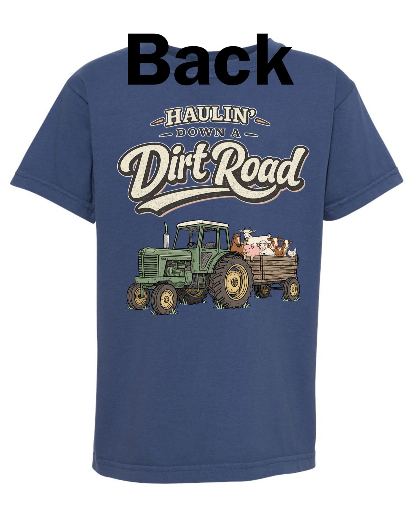 Haulin down a dirt road